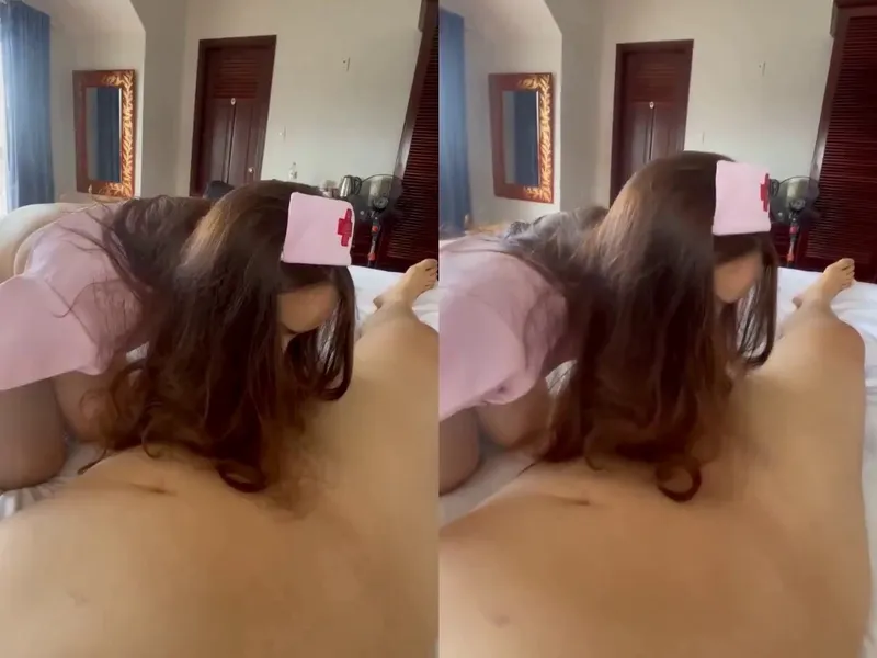 Chịch em ngành cosplay hộ lý trong nhà trọ || p1